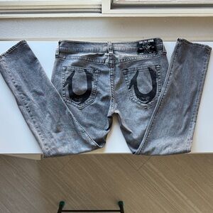 True Religion Gray Skinny Jeans
